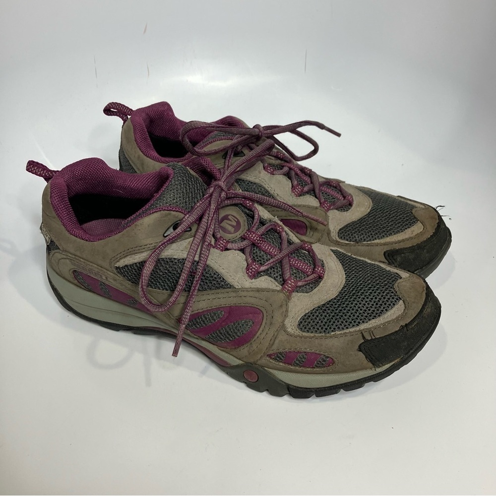 Merrell Azura hiking Shoes in castle rock & purple size 10‎